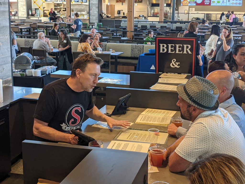 Satire brewing company meeting