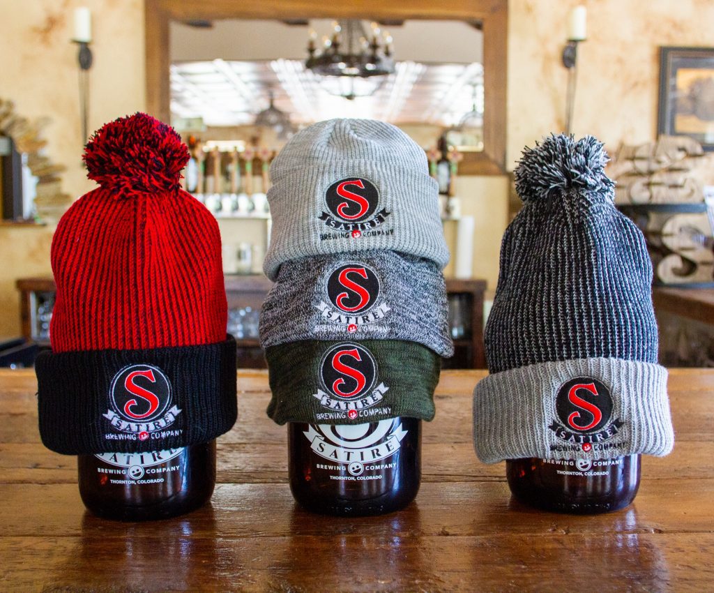 Satire brewing company swag