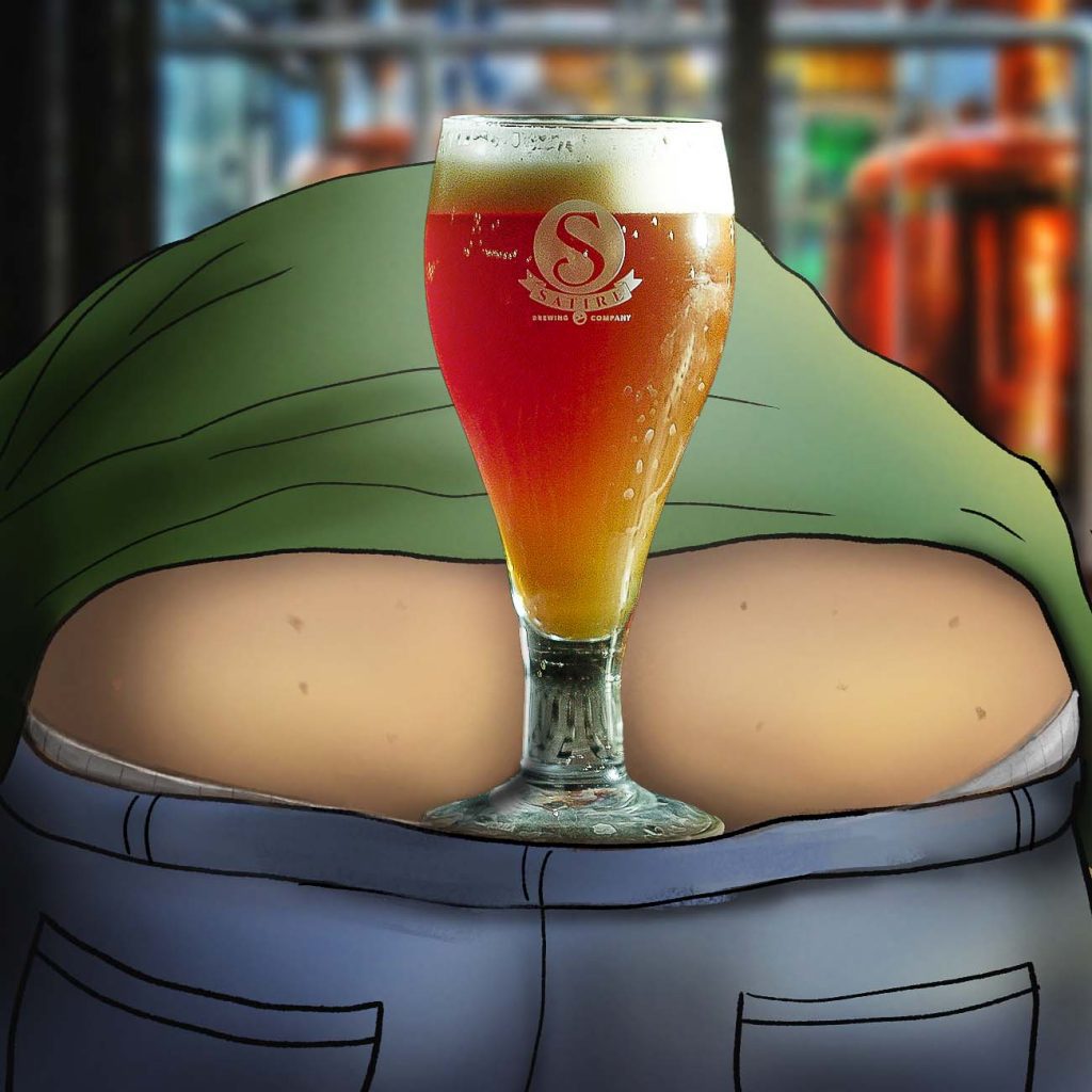 plumbers butt ale in pint glass