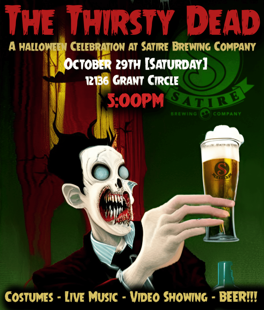 2022 Satire Brewing Halloween Flyer
