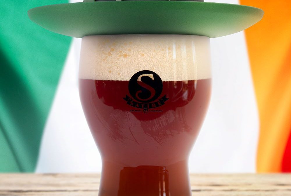 St Patrick's Day in Denver. Satire Brewing Company in Thornton, Colorado has special beers, food, and fun.