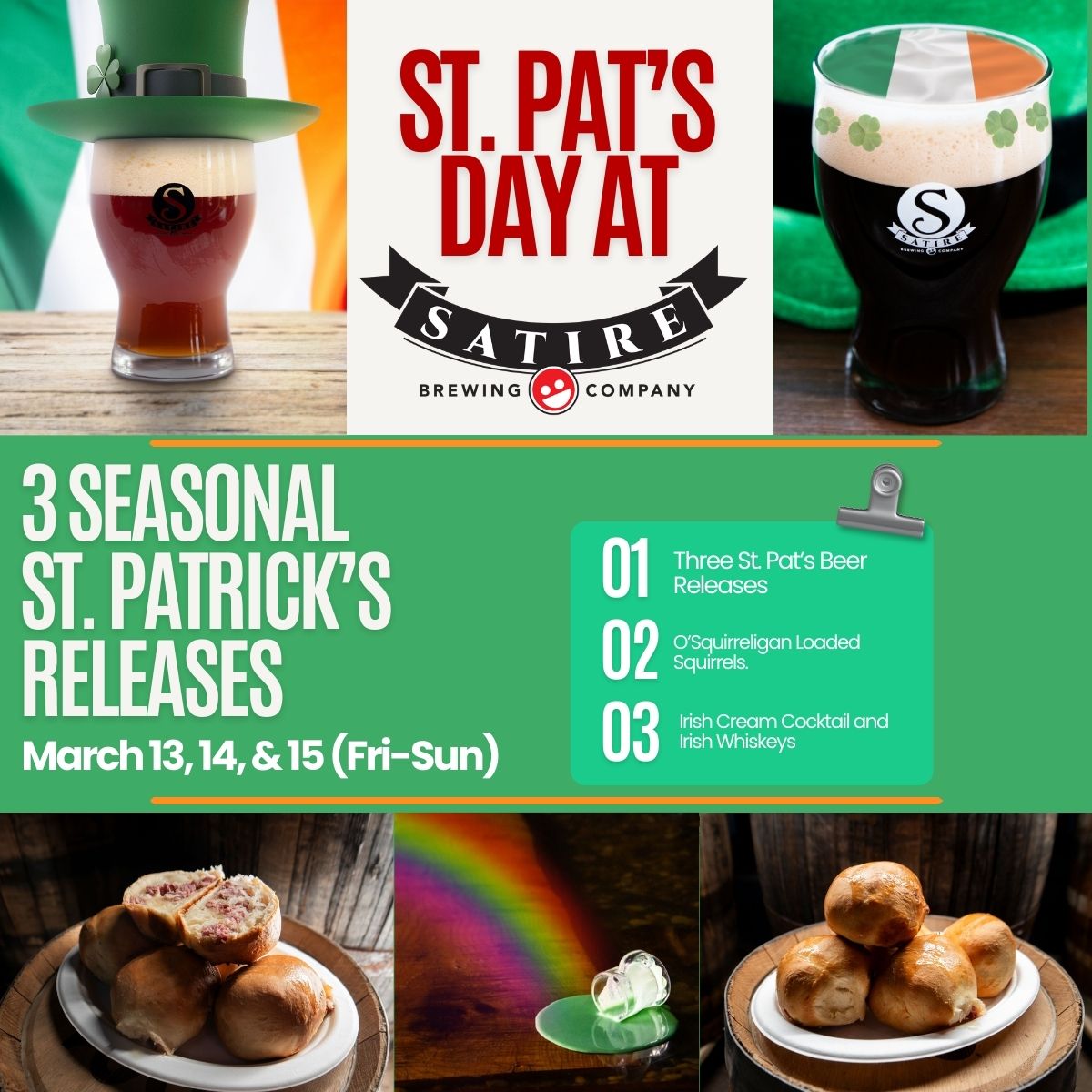 St. Pat's Day at Satire Brewing Company in Denver